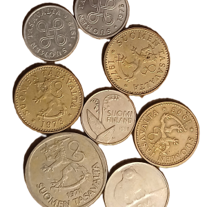 Lot pièces de monnaie Finlande