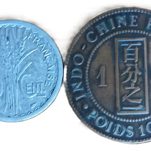 Lot pièces de monnaie Indochine