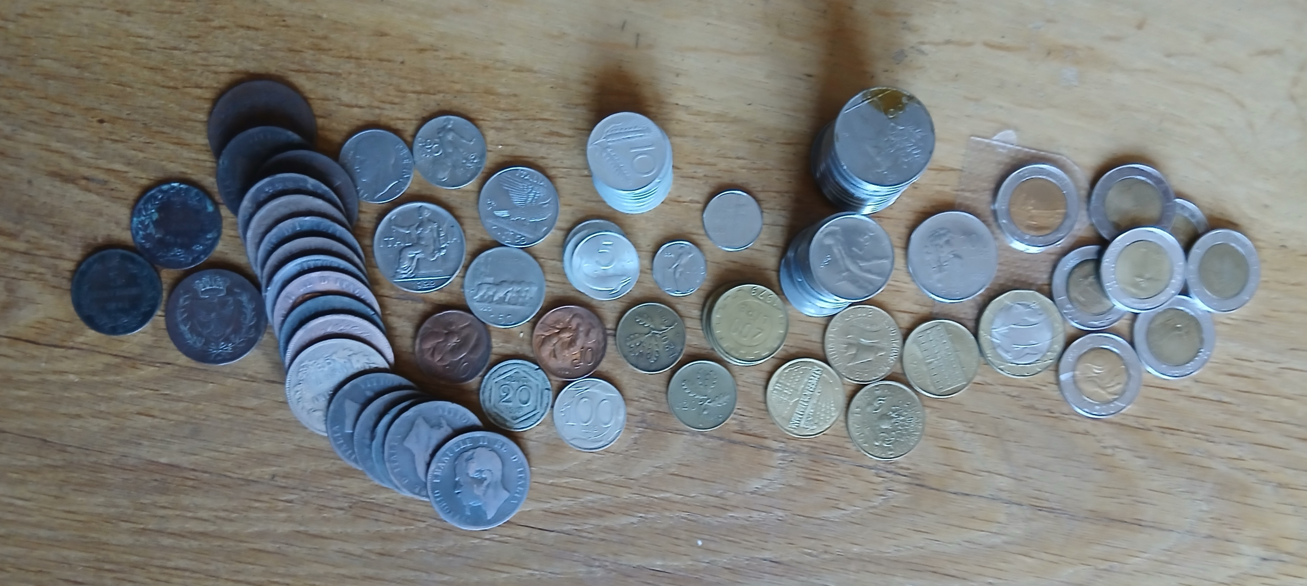 Lot pièces de monnaie Italie