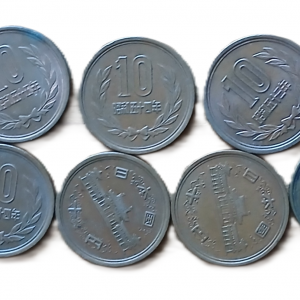 Lot pièces de monnaie Japon