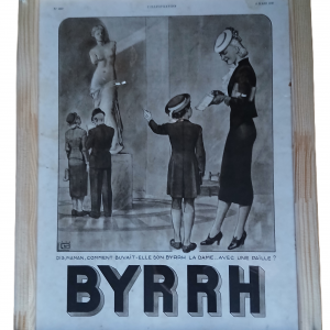 Dessin publicitaire journal Illustration Byrrh 5 mars 1938