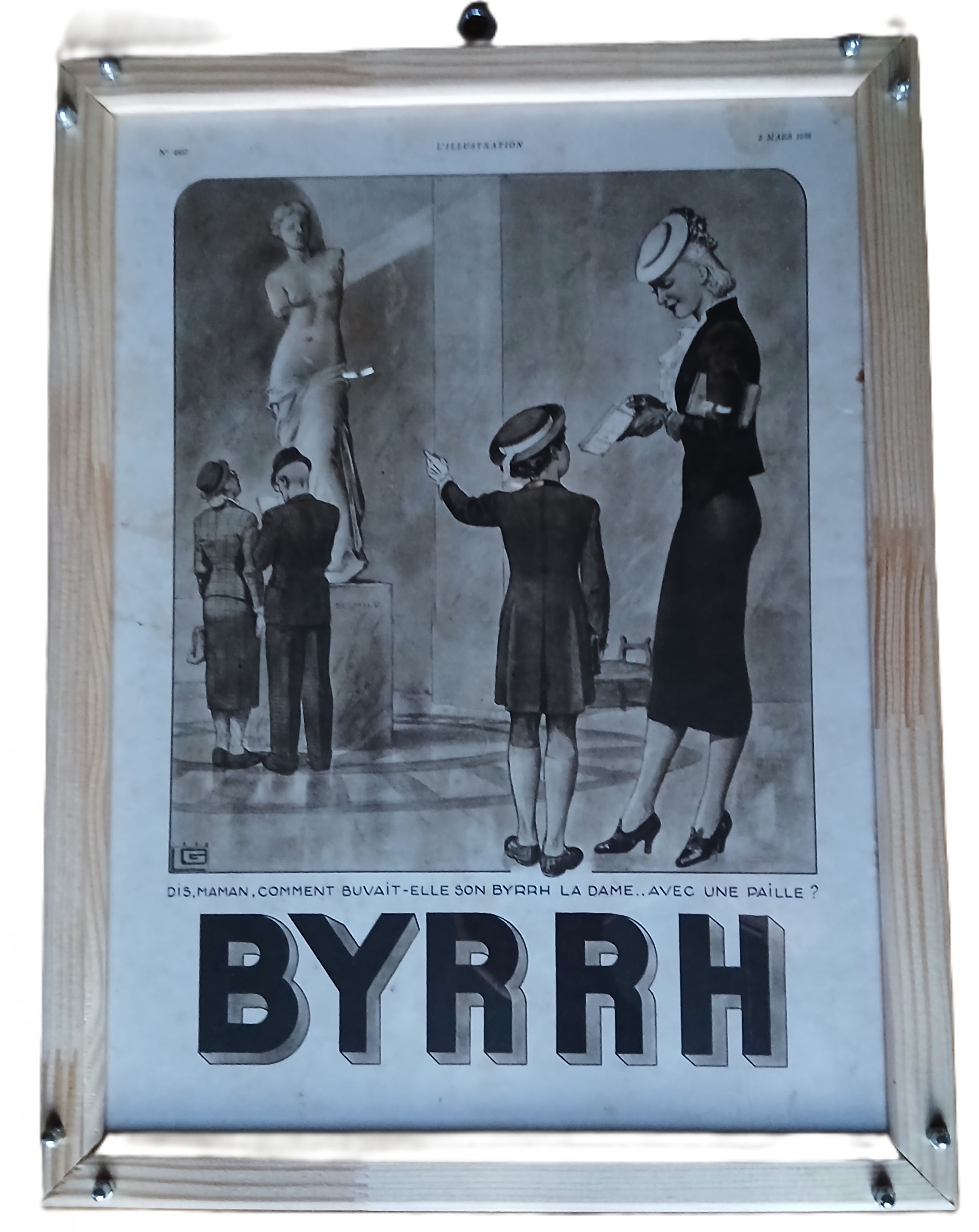 Dessin publicitaire journal Illustration Byrrh 5 mars 1938