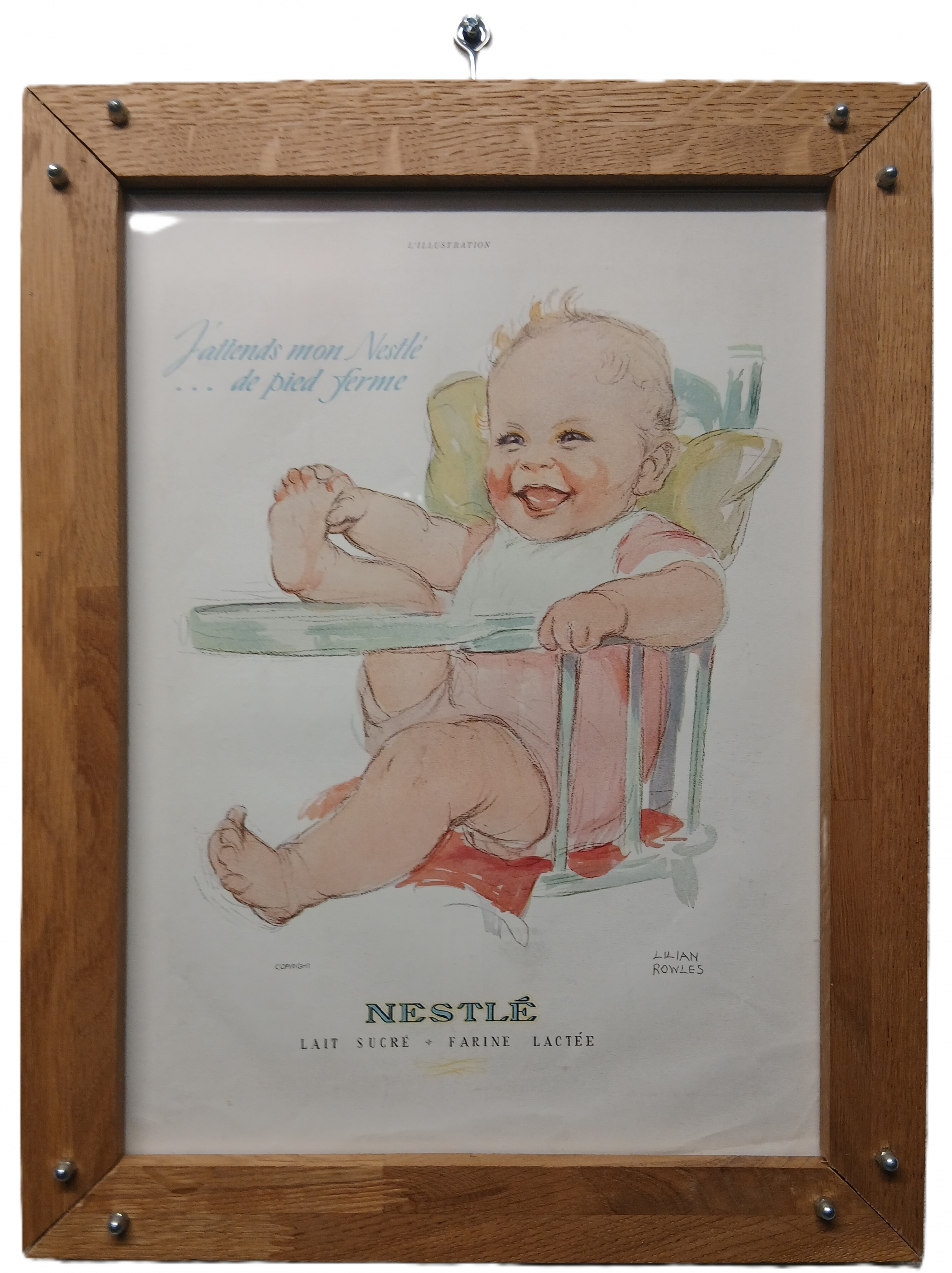 Dessin publicitaire journal Illustration Nestlé 1938