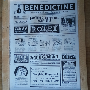 Dessin publicitaire journal Illustration Renault 1935