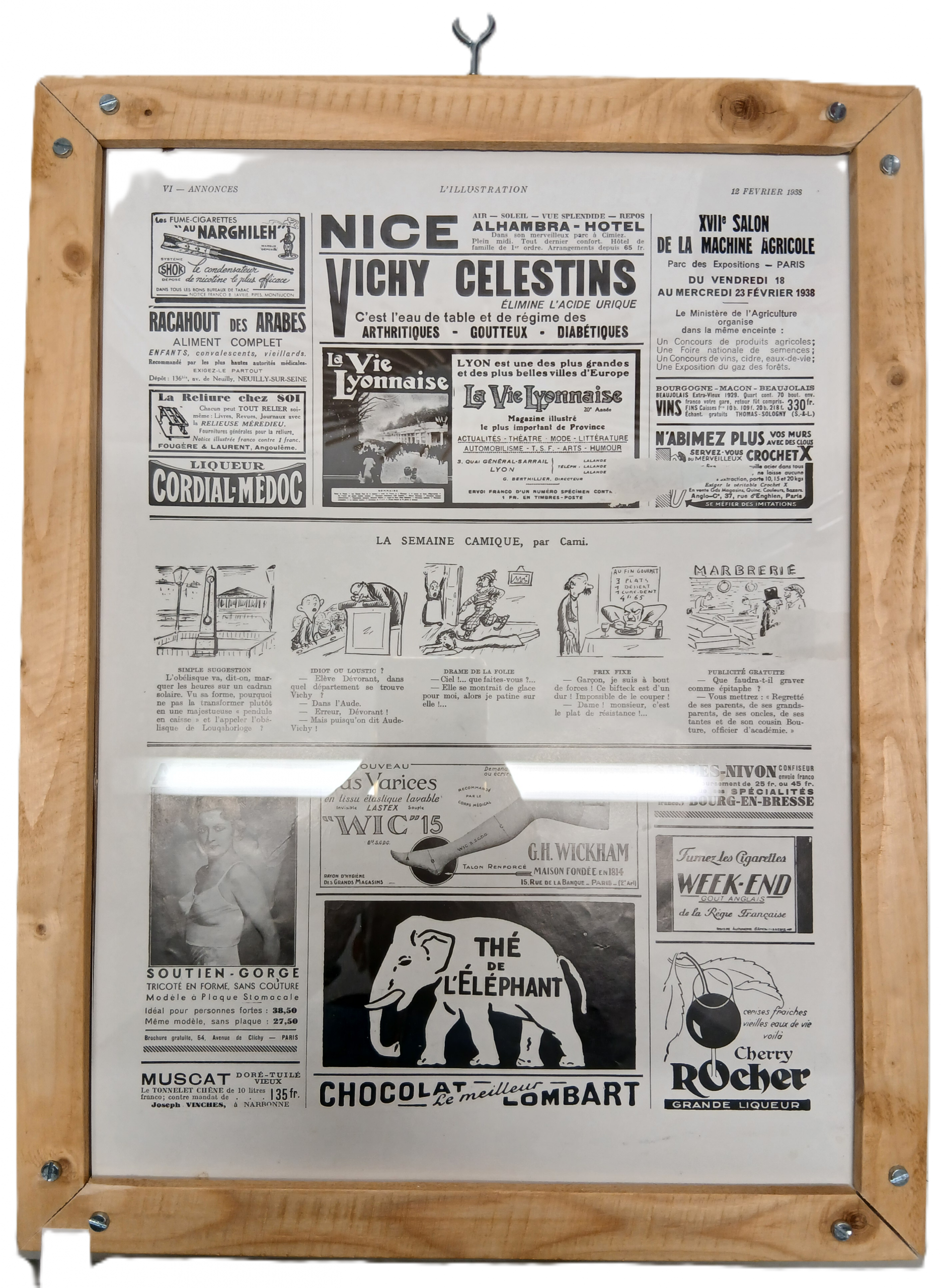 Dessin publicitaire journal Illustration Hennessy 1938 – Image 2