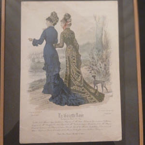 Dessin La Gazette rose « Toilettes du tour du lac »