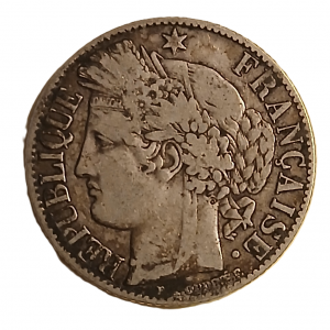 1 franc argent type Cérès 1872 K