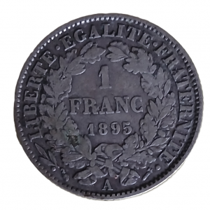 1 franc argent type Cérès 1895