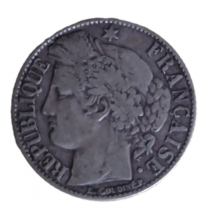 1 franc argent type Cérès 1895