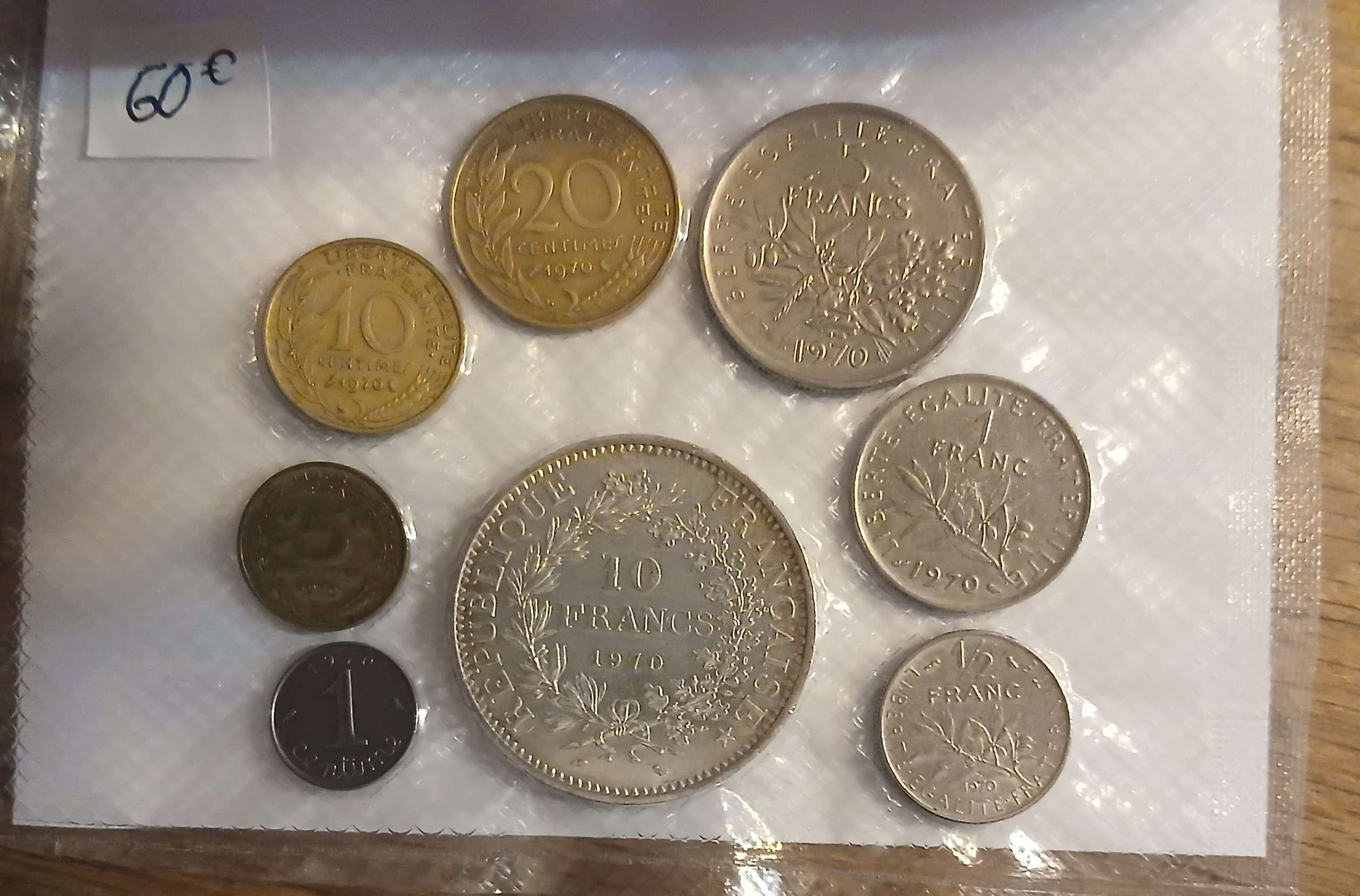 Série pièces françaises courantes de 1970 – Image 4