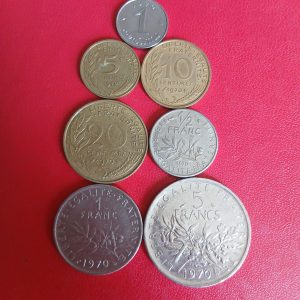 Série pièces françaises courantes de 1970