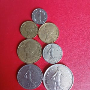 Série pièces françaises courantes de 1970