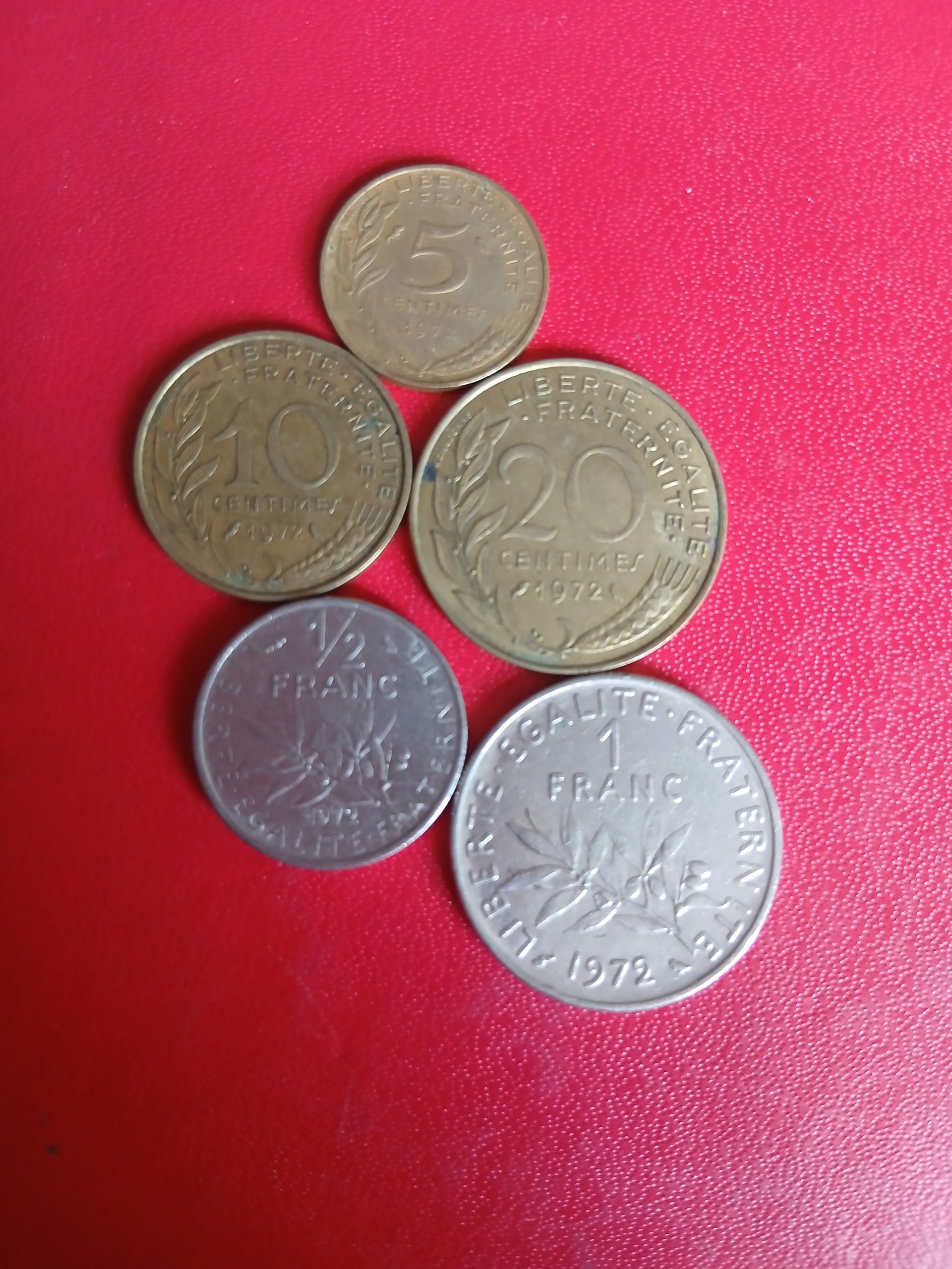 Série pièces françaises courantes de 1972