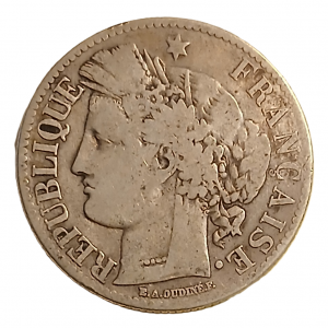 2 francs argent type Cérès 1872 K