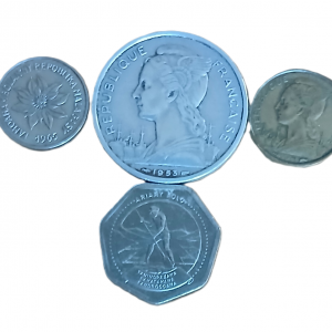 Lot pièces de monnaie Madagascar