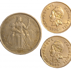 Lot pièces de monnaie Nouvelle Calédonie