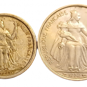 Lot pièces de monnaie Océanie française