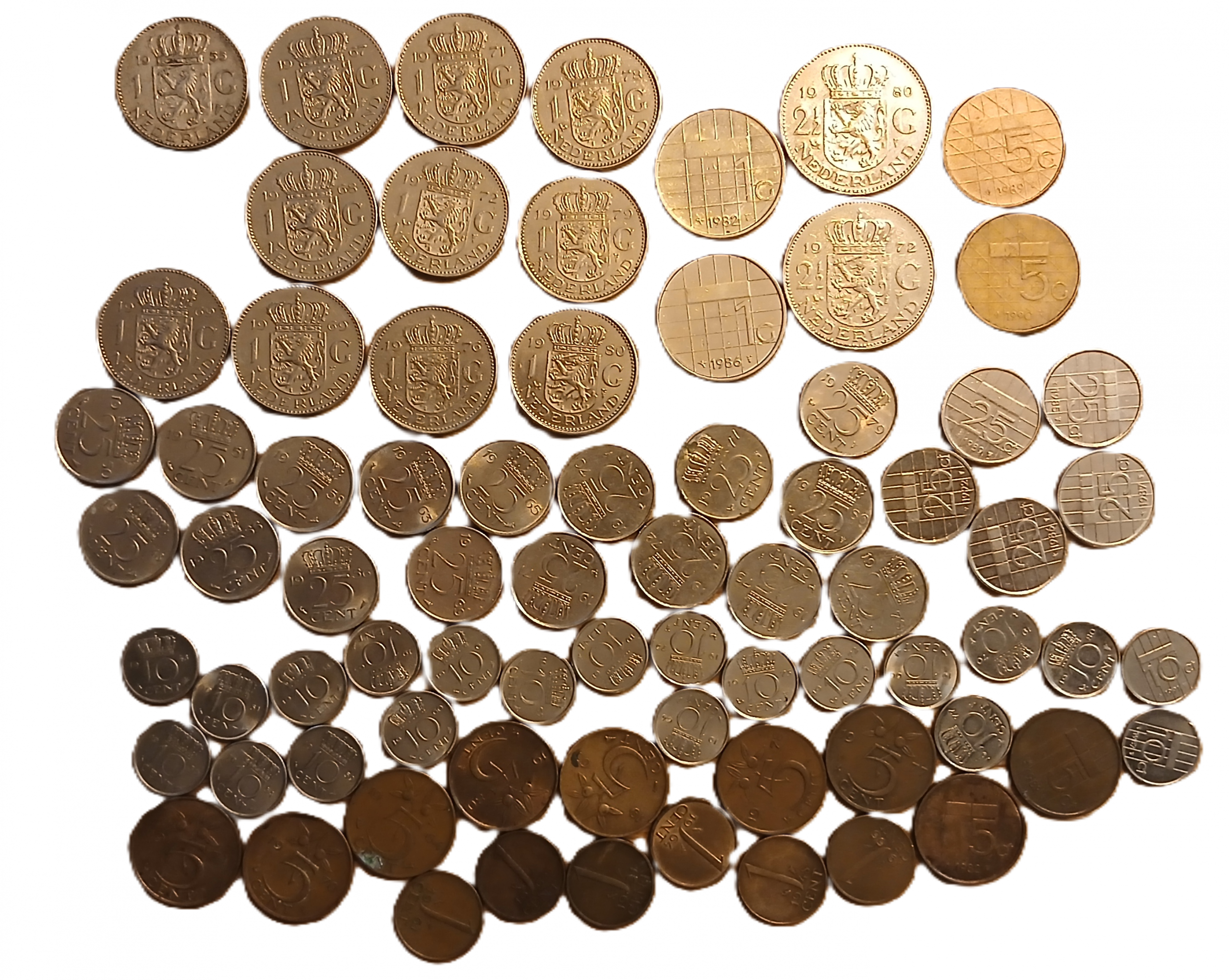 Lot pièces de monnaie Pays-Bas