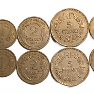 Série pièces françaises courantes de 1947