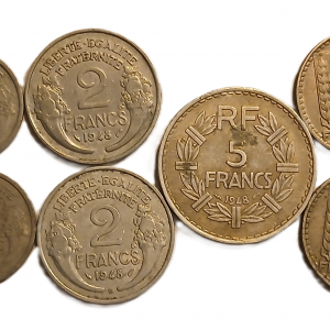 Série pièces françaises courantes de 1948