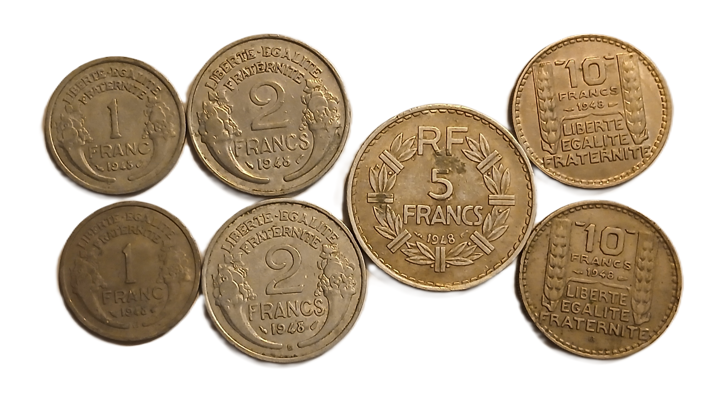 Série pièces françaises courantes de 1948