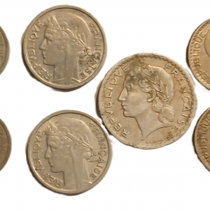 Série pièces françaises courantes de 1948