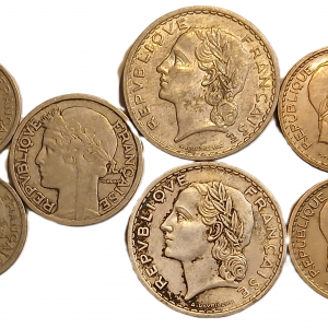 Série pièces françaises courantes de 1949