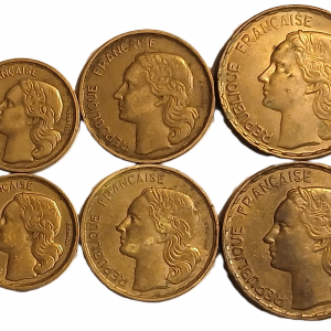 Série pièces françaises courantes de 1952