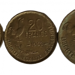 Série pièces françaises courantes de 1953