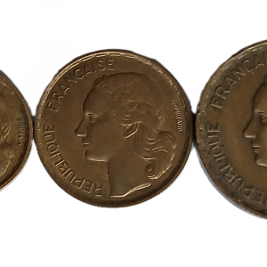 Série pièces françaises courantes de 1953