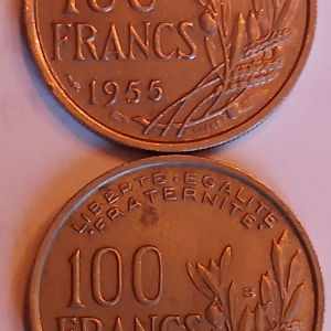 Série pièces françaises courantes de 1955