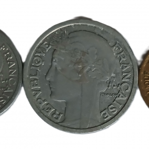 Série pièces françaises courantes de 1958