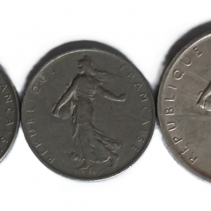 Série pièces françaises courantes de 1960