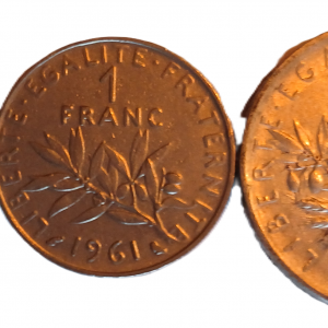 Série pièces françaises courantes de 1961