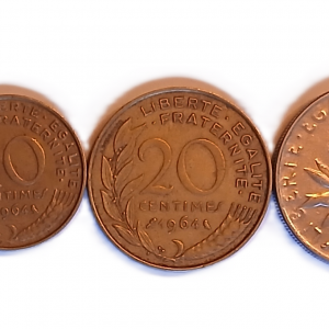 Série pièces françaises courantes de 1964