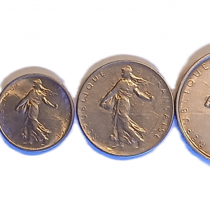 Série pièces françaises courantes de 1965