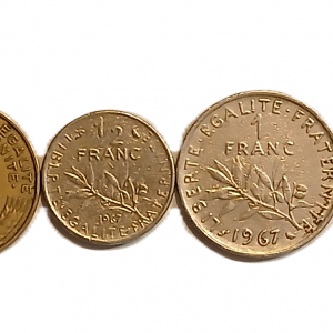 Série pièces françaises courantes de 1967