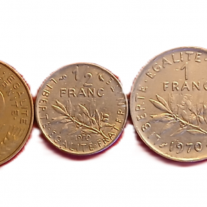 Série pièces françaises courantes de 1970