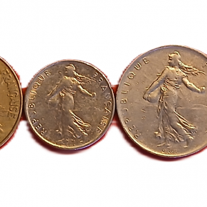 Série pièces françaises courantes de 1970