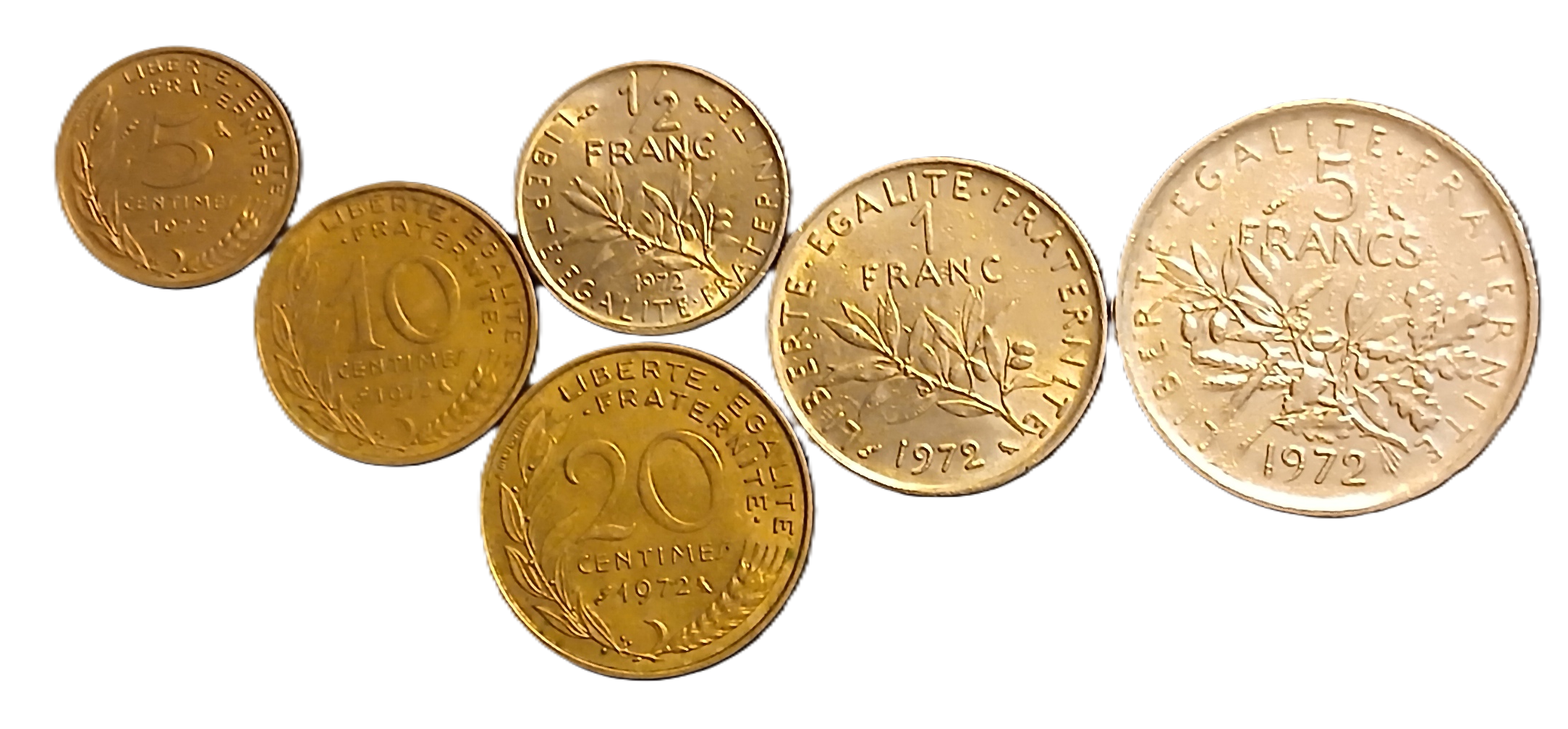 Série pièces françaises courantes de 1972