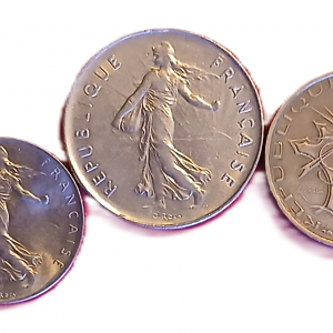 Série pièces françaises courantes de 1975