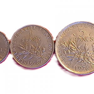 Série pièces françaises courantes de 1976