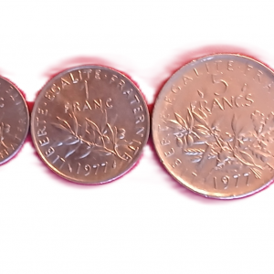 Série pièces françaises courantes de 1977