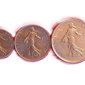 Série pièces françaises courantes de 1977