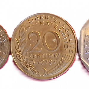 Série pièces françaises courantes de 1979