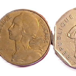 Série pièces françaises courantes de 1980