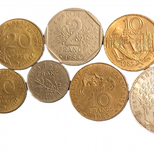 Série pièces françaises courantes de 1983