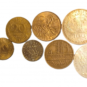 Série pièces françaises courantes de 1984