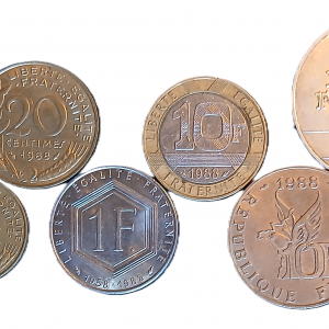 Série pièces françaises courantes de 1988