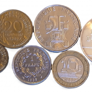 Série pièces françaises courantes de 1989